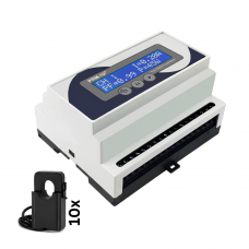Haseman PRM-10 - Z-Wave,  DIN Rail, 10 Clamps, True RMS Power/Energy Meter 